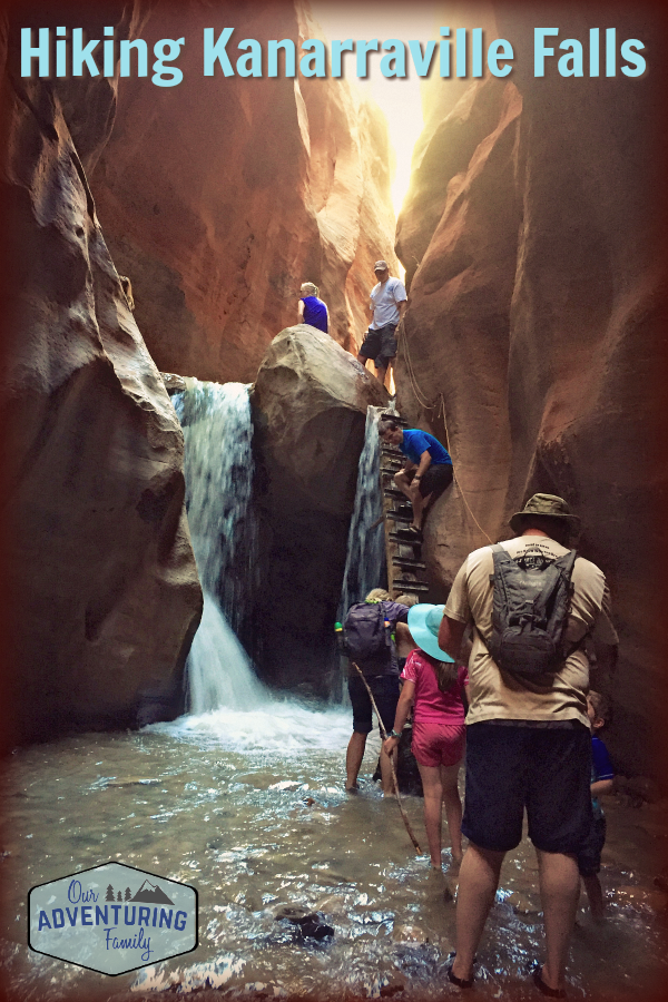 After the reunion ended, we scattered our different ways. My sister had told me about a seasonal waterfall they’d tried to hike to before, but were never in the area at the right time of year. We decided to see what we could see. My sister’s family had done lots of hiking that week, so they were pretty burnt out and decided not to try it. They should have! It was a bit longer than anticipated, and definitely not our usual type of hike, but it was such fun! More at ouradventuringfamily.com.